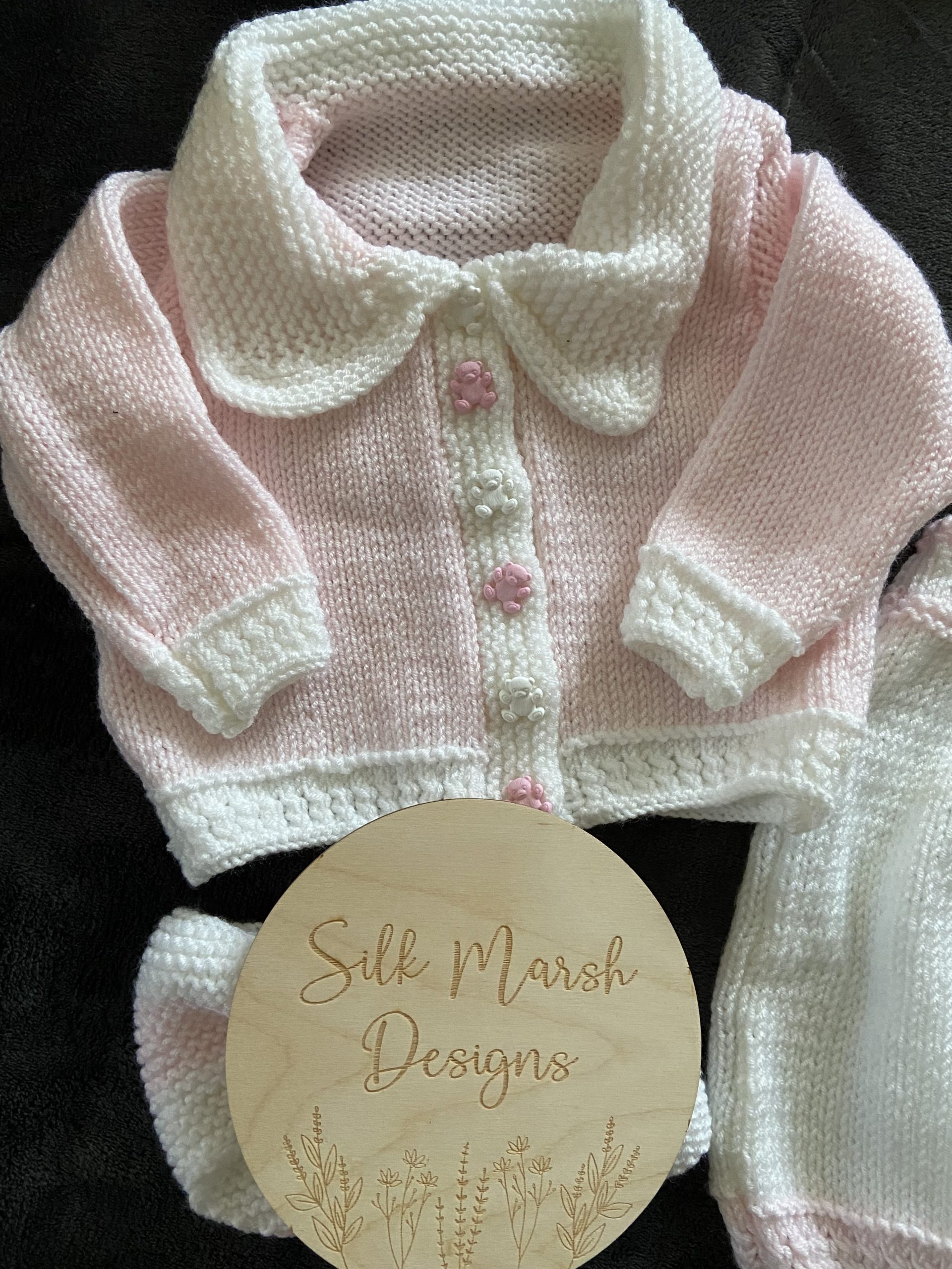 “HERMIONE” Pinafore Dress, Cardigan and Headband - Image 3